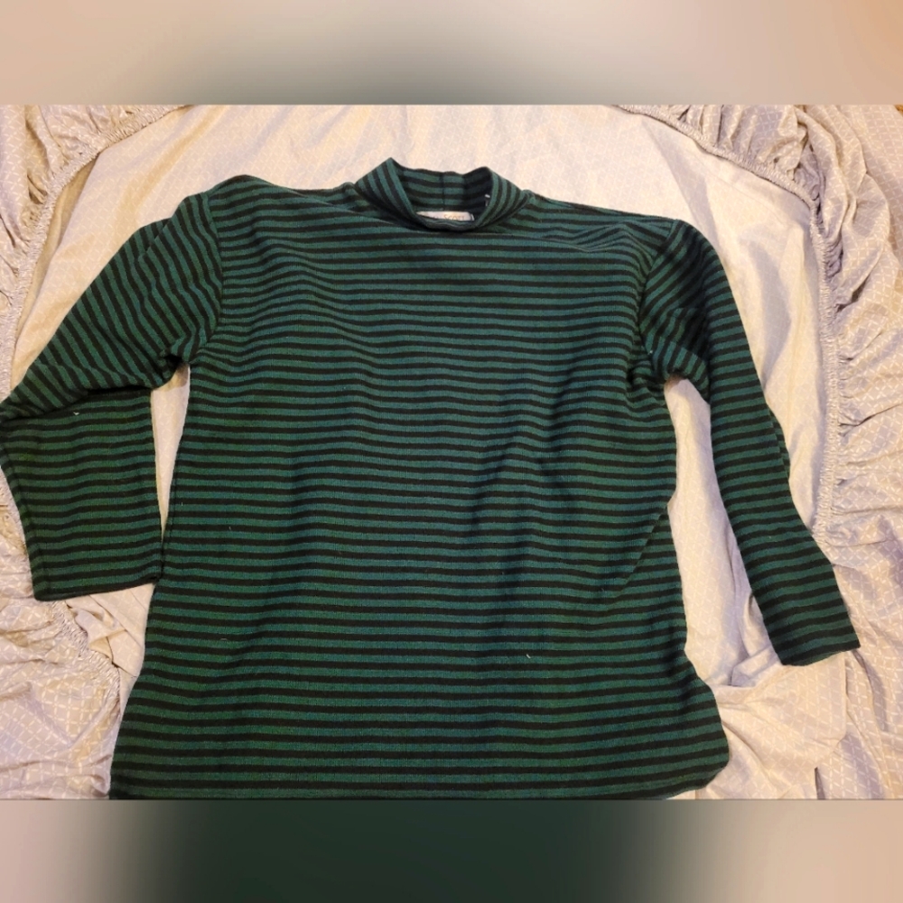 Long sleeve striped shirt. Size large